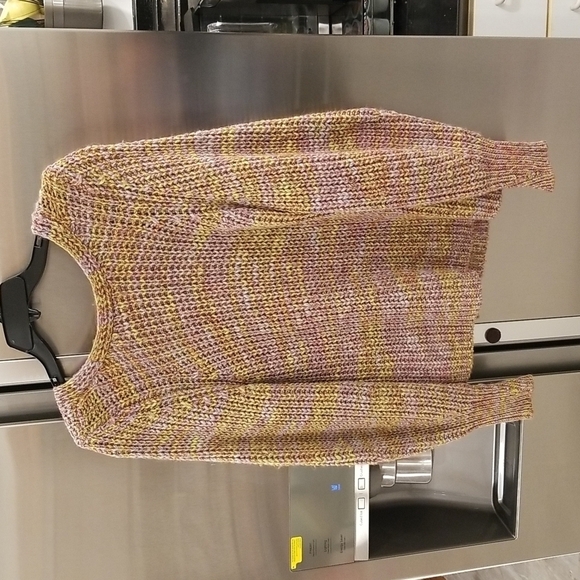 💕BA&SH💕 Gilet Haili Reversible Cardigan Sweater ~ Jaune Knit Medium US 8 - Picture 14 of 16